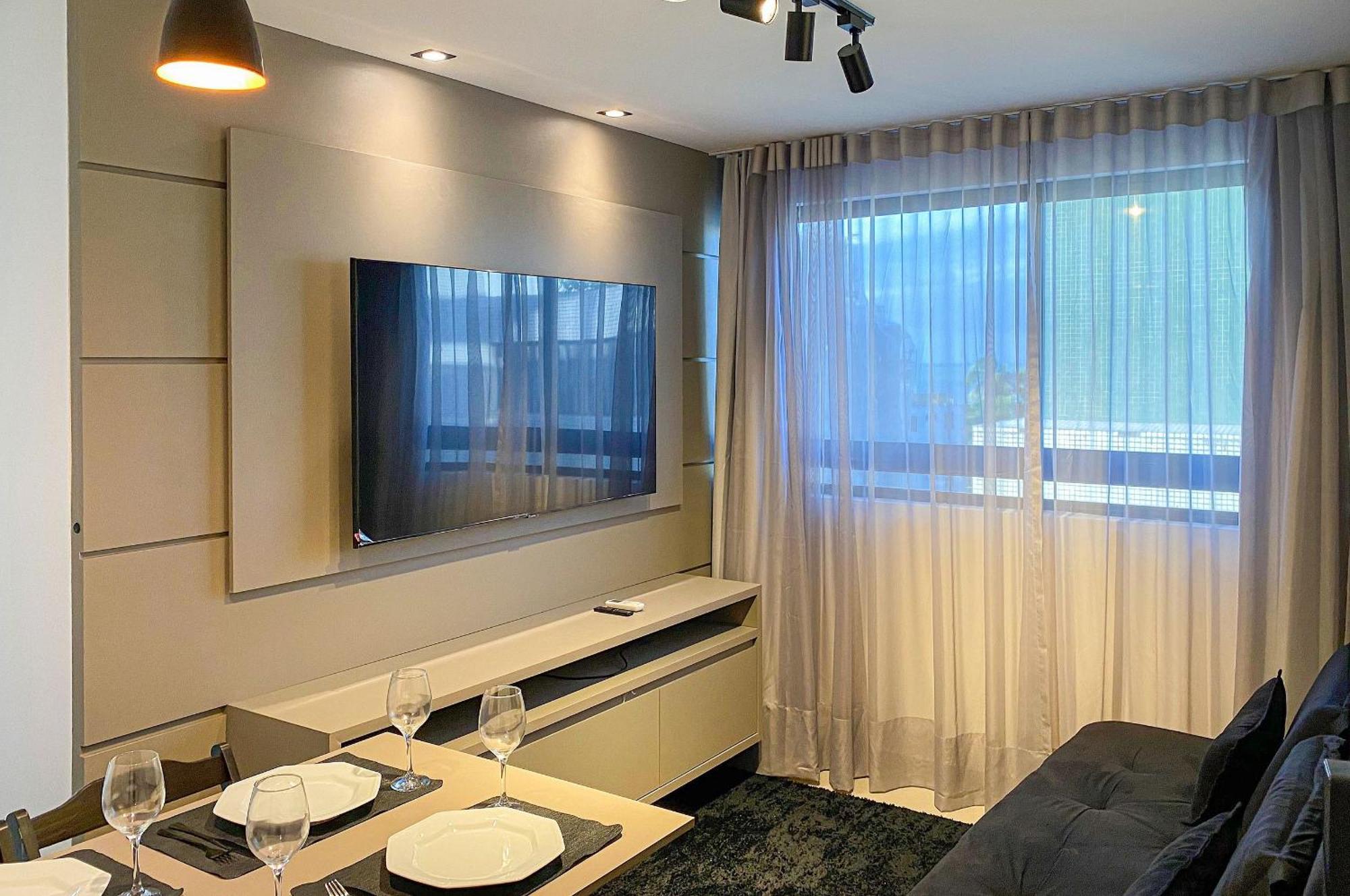 Apartamento Mahalo Cabo Branco Novo Flat 3 Pessoas Passos Mar João Pessoa